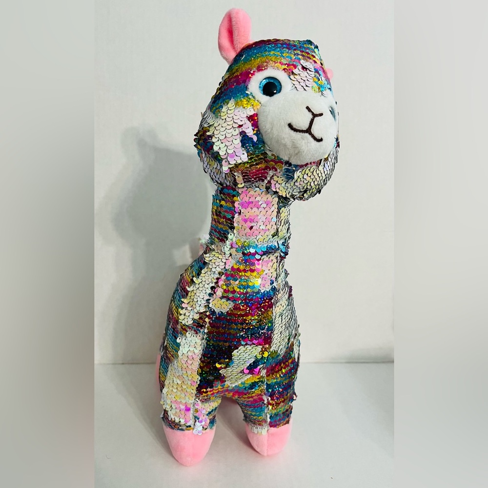 Fun Express Sequined Llama Plush